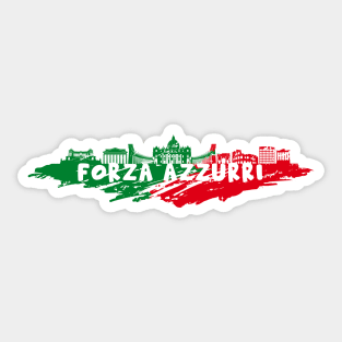 Italy soccer jersey italy football forza azzurri forza italia Sticker